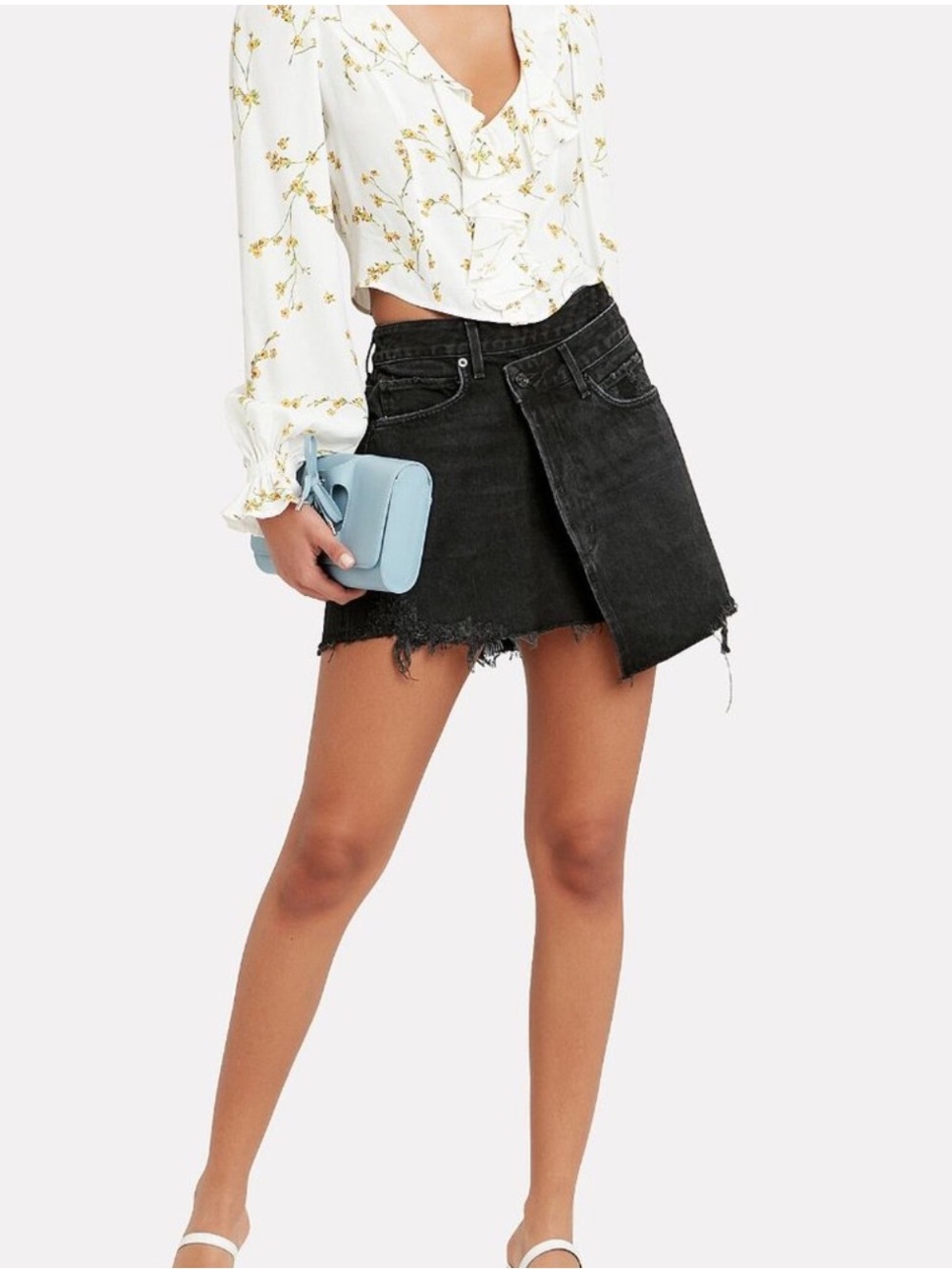 Agolde Criss Cross Denim Jean
Skirt Black Size 26 / S